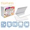 Better Office Products All Occasion Metallic Greeting Cards & Envs, Box Set, 4in x 6in 6 Metallic Wild Animal Designs, 50PK 64555 - alternate 5